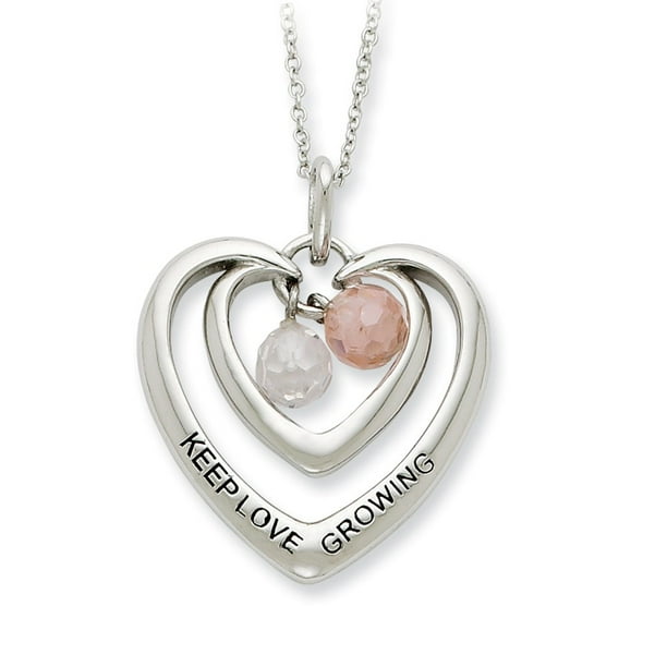 Best Birthday Gift Sterling Silver Antiqued CZ To My Daughter 18in Heart Necklace Best Birthday Gift Sterling Silver Antiqued CZ To My Daughter 18in Heart Necklace